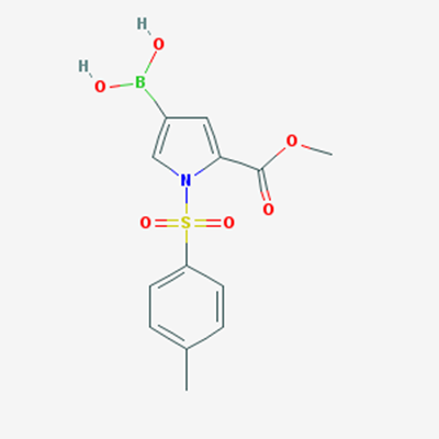 Picture of (5-(Methoxycarbonyl)-1-tosyl-1H-pyrrol-3-yl)boronic acid