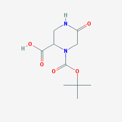 Picture of 1-(tert-Butoxycarbonyl)-5-oxopiperazine-2-carboxylic acid