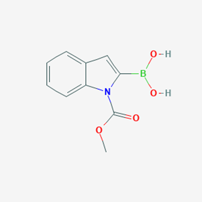 Picture of (1-(Methoxycarbonyl)-1H-indol-2-yl)boronic acid