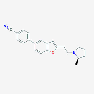 Picture of (R)-4-(2-(2-(2-Methylpyrrolidin-1-yl)ethyl)benzofuran-5-yl)benzonitrile