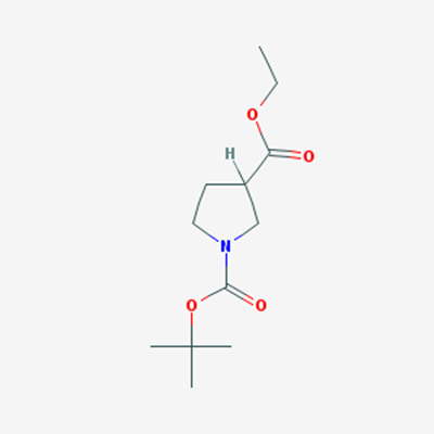 Picture of 1-tert-Butyl 3-ethyl pyrrolidine-1,3-dicarboxylate