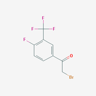 Picture of 2-Bromo-1-(4-fluoro-3-(trifluoromethyl)phenyl)ethanone
