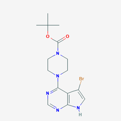 Picture of 4-(4-Boc-1-piperazinyl)-5-bromo-7H-pyrrolo[2,3-d]pyrimidine