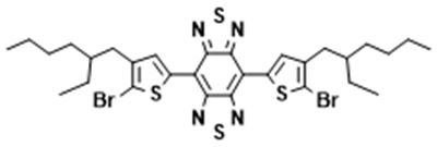 Picture of 4,8-bis(5-bromo-4-(2-ethylhexyl)thiophen-2-yl)benzo[1,2-c:4,5-c]bis[1,2,5]thiadiazol