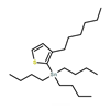 Picture of Stannane, tributyl(3-hexyl-2-thienyl)-