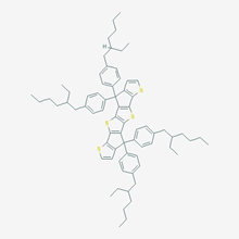 Picture of Thieno[3,2:4,5]cyclopenta[1,2-b]thieno[2,3:3,4]cyclopenta[1,2:4,5]thieno[2,3-d]thiophene,4,4,9,9-tetrakis[4-(2-ethylhexyl)phenyl]-4,9-dihydro-
