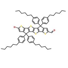 Picture of Thieno[3,2:4,5]cyclopenta[1,2-b]thieno[2,3:3,4]cyclopenta[1,2:4,5]thieno[2,3-d]thiophene-2-carboxaldehyde,7-bromo-4,4,9,9-tetrakis(4-hexylphenyl)-4,9-dihydro-