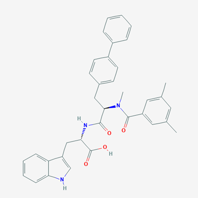 Picture of ((R)-3-([1,1'-Biphenyl]-4-yl)-2-(N,3,5-trimethylbenzamido)propanoyl)-L-tryptophan