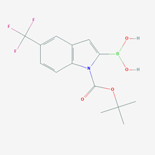Picture of (1-(tert-Butoxycarbonyl)-5-(trifluoromethyl)-1H-indol-2-yl)boronic acid
