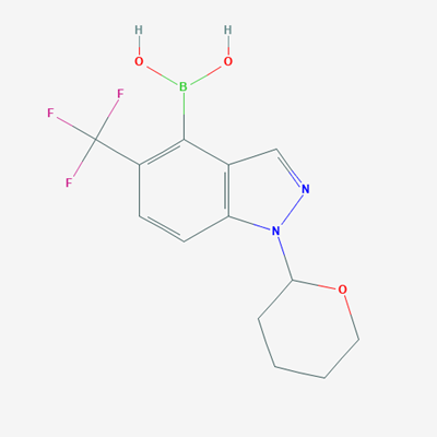 Picture of (1-(Tetrahydro-2H-pyran-2-yl)-5-(trifluoromethyl)-1H-indazol-4-yl)boronic acid