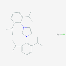 Picture of (1,3-Bis(2,6-diisopropylphenyl)-1H-imidazol-2(3H)-ylidene)silver(III) chloride