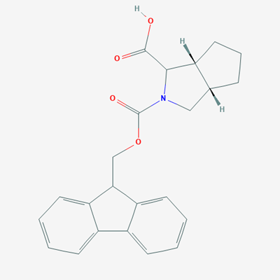 Picture of (1S,3aR,6aS)-2-(((9H-fluoren-9-yl)methoxy)carbonyl)octahydrocyclopenta[c]pyrrole-1-carboxylic acid