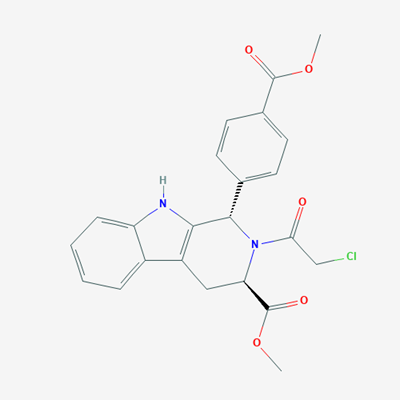Picture of (1S,3R)-Methyl 2-(2-chloroacetyl)-1-(4-(methoxycarbonyl)phenyl)-2,3,4,9-tetrahydro-1H-pyrido[3,4-b]indole-3-carboxylate