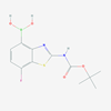 Picture of (2-((tert-Butoxycarbonyl)amino)-7-fluorobenzo[d]thiazol-4-yl)boronic acid