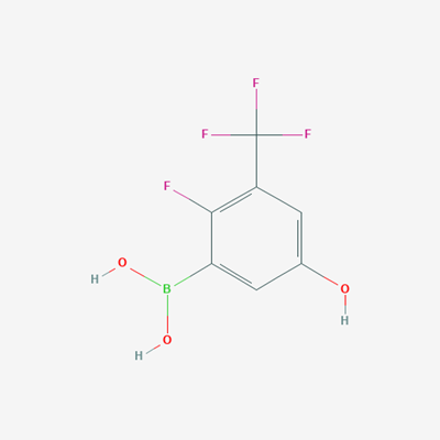 Picture of (2-Fluoro-5-hydroxy-3-(trifluoromethyl)phenyl)boronic acid