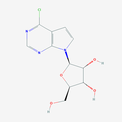 Picture of (2R,3R,4S,5R)-2-(4-Chloro-7H-pyrrolo[2,3-d]pyrimidin-7-yl)-5-(hydroxymethyl)tetrahydrofuran-3,4-diol