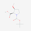 Picture of (2R,3S)-1-[(tert-Butoxy)carbonyl]-3-methoxypyrrolidine-2-carboxylic acid