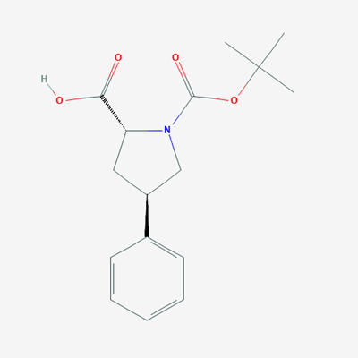 Picture of (2R,4R)-1-(tert-Butoxycarbonyl)-4-phenylpyrrolidine-2-carboxylic acid