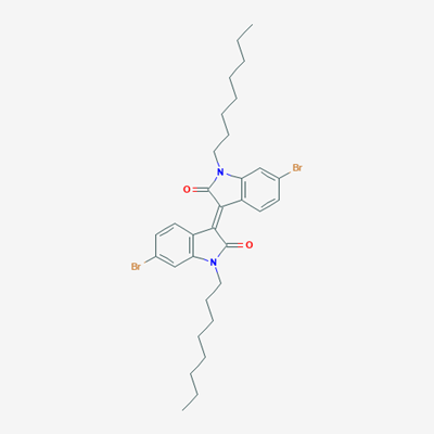 Picture of (3E)-6-Bromo-3-(6-bromo-1-octyl-2-oxoindol-3-ylidene)-1-octylindol-2-one