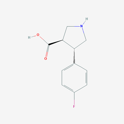 Picture of (3R,4S)-4-(4-Fluorophenyl)pyrrolidine-3-carboxylic acid