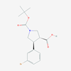 Picture of (3R,4S)-rel-4-(3-Bromophenyl)-1-(tert-butoxycarbonyl)pyrrolidine-3-carboxylic acid