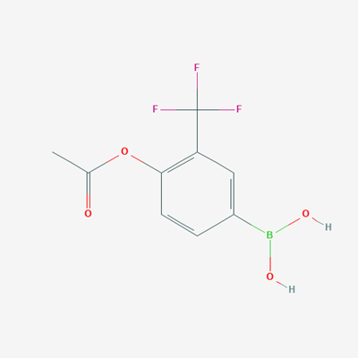 Picture of (4-Acetoxy-3-(trifluoromethyl)phenyl)boronic acid