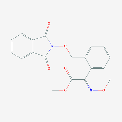 Picture of (E)-Methyl 2-(2-(((1,3-dioxoisoindolin-2-yl)oxy)methyl)phenyl)-2-(methoxyimino)acetate