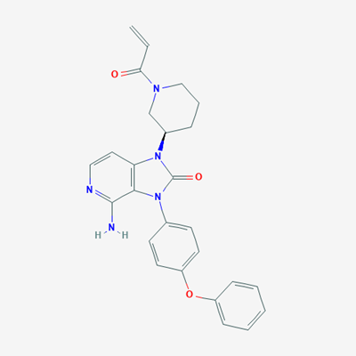 Picture of (R)-1-(1-Acryloylpiperidin-3-yl)-4-amino-3-(4-phenoxyphenyl)-1H-imidazo[4,5-c]pyridin-2(3H)-one