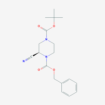 Picture of (R)-1-Benzyl 4-tert-butyl 2-cyanopiperazine-1,4-dicarboxylate