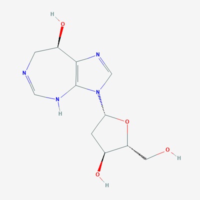 Picture of (R)-3-((2R,4S,5R)-4-Hydroxy-5-(hydroxymethyl)tetrahydrofuran-2-yl)-3,4,7,8-tetrahydroimidazo[4,5-d][1,3]diazepin-8-ol