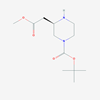 Picture of (R)-tert-Butyl 3-(2-methoxy-2-oxoethyl)piperazine-1-carboxylate