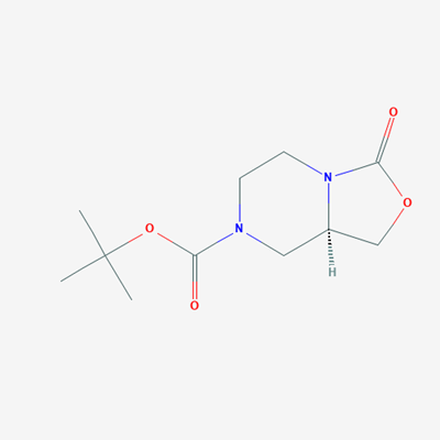 Picture of (R)-tert-Butyl 3-oxotetrahydro-1H-oxazolo[3,4-a]pyrazine-7(3H)-carboxylate