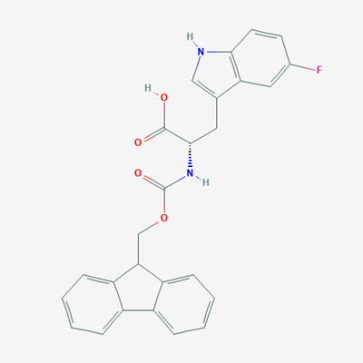 Picture of (S)-2-((((9H-Fluoren-9-yl)methoxy)carbonyl)amino)-3-(5-fluoro-1H-indol-3-yl)propanoic acid