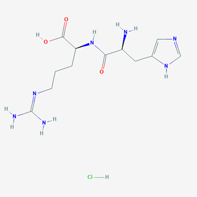 Picture of (S)-2-((S)-2-Amino-3-(1H-imidazol-5-yl)propanamido)-5-guanidinopentanoic acid hydrochloride