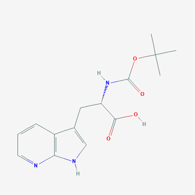 Picture of (S)-2-((tert-Butoxycarbonyl)amino)-3-(1H-pyrrolo[2,3-b]pyridin-3-yl)propanoic acid