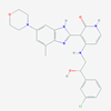 Picture of (S)-4-((2-(3-Chlorophenyl)-2-hydroxyethyl)amino)-3-(4-methyl-6-morpholino-1H-benzo[d]imidazol-2-yl)pyridin-2(1H)-one