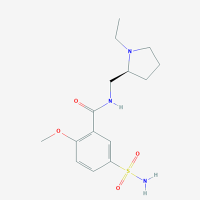 Picture of (S)-N-((1-Ethylpyrrolidin-2-yl)methyl)-2-methoxy-5-sulfamoylbenzamide