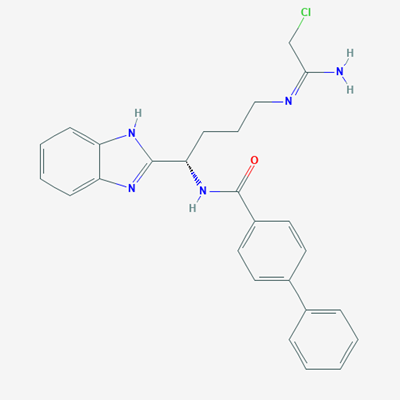 Picture of (S)-N-(1-(1H-Benzo[d]imidazol-2-yl)-4-(2-chloroacetimidamido)butyl)-[1,1'-biphenyl]-4-carboxamide