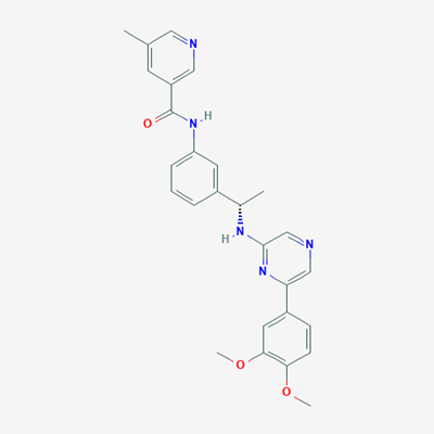 Picture of (S)-N-(3-(1-((6-(3,4-Dimethoxyphenyl)pyrazin-2-yl)amino)ethyl)phenyl)-5-methylnicotinamide