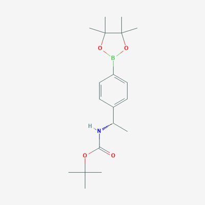 Picture of (S)-tert-Butyl (1-(4-(4,4,5,5-tetramethyl-1,3,2-dioxaborolan-2-yl)phenyl)ethyl)carbamate
