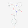 Picture of (S)-tert-Butyl 2-((2-(4-bromophenyl)-2-oxoethyl)carbamoyl)pyrrolidine-1-carboxylate