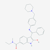 Picture of (Z)-N-Ethyl-N-methyl-2-oxo-3-(phenyl((4-(piperidin-1-ylmethyl)phenyl)amino)methylene)indoline-6-carboxamide
