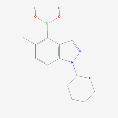Picture of [5-Methyl-1-(oxan-2-yl)-1H-indazol-4-yl]boronic acid