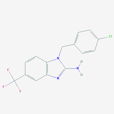 Picture of 1-(4-Chlorobenzyl)-5-(trifluoromethyl)-1H-benzo[d]imidazol-2-amine