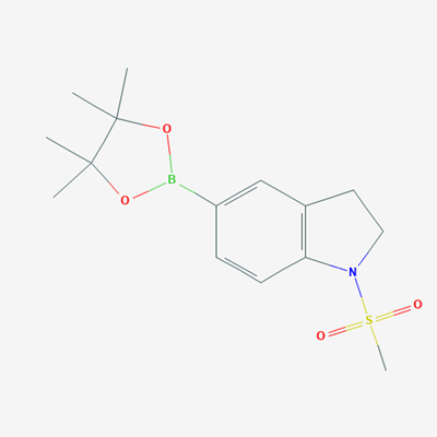 Picture of 1-(Methylsulfonyl)-5-(4,4,5,5-tetramethyl-1,3,2-dioxaborolan-2-yl)indoline