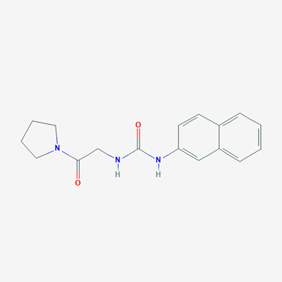 Picture of 1-(Naphthalen-2-yl)-3-(2-oxo-2-(pyrrolidin-1-yl)ethyl)urea