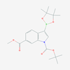 Picture of 1-(tert-butyl) 6-Methyl 3-(4,4,5,5-tetramethyl-1,3,2-dioxaborolan-2-yl)-1H-indole-1,6-dicarboxylate