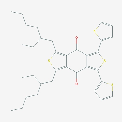 Picture of 1,3-Bis(2-ethylhexyl)-5,7-di(thiophen-2-yl)benzo[1,2-c:4,5-c']dithiophene-4,8-dione