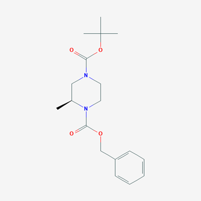 Picture of 1-Benzyl 4-(tert-butyl) (S)-2-methylpiperazine-1,4-dicarboxylate