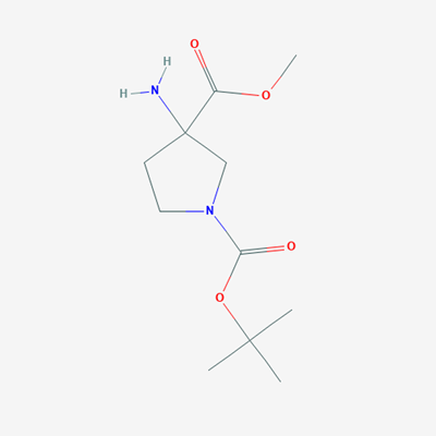 Picture of 1-tert-Butyl 3-methyl 3-aminopyrrolidine-1,3-dicarboxylate
